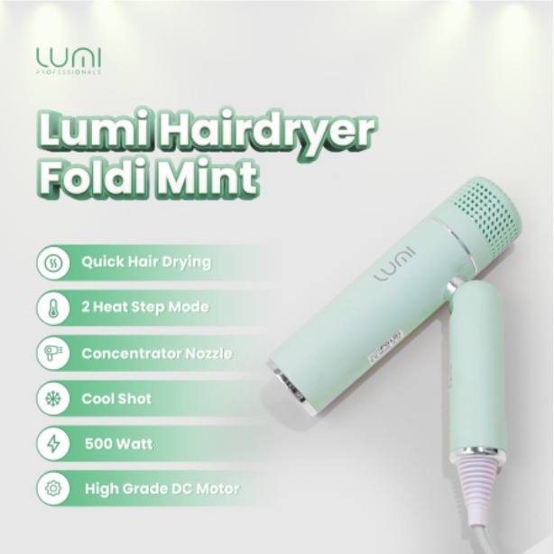 Lumi Hairdryer Foldi Mint