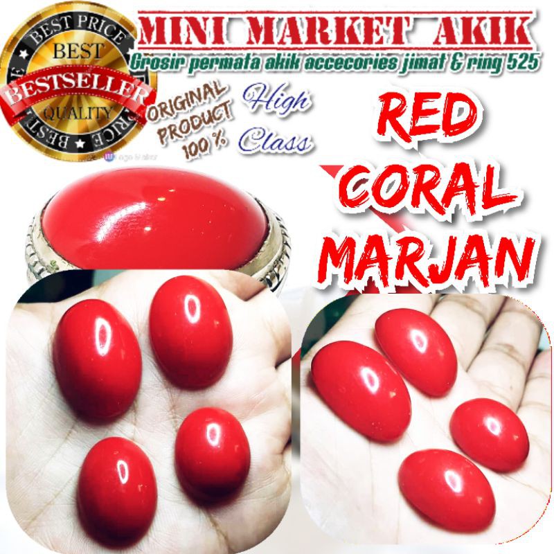 Batu akik marjan merah