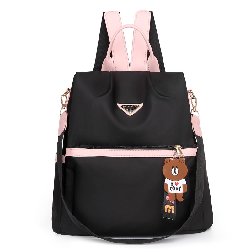 TAS RANSEL WANITA KOREA ANTI AIR HITAM CANOTI TA495B5 IMPORT BACKPACK GENDONG PUNGGUNG SEKOLAH KULIAH KERJA CEWEK PREMIUM BATAM REMAJA KEKINIAN MURAH