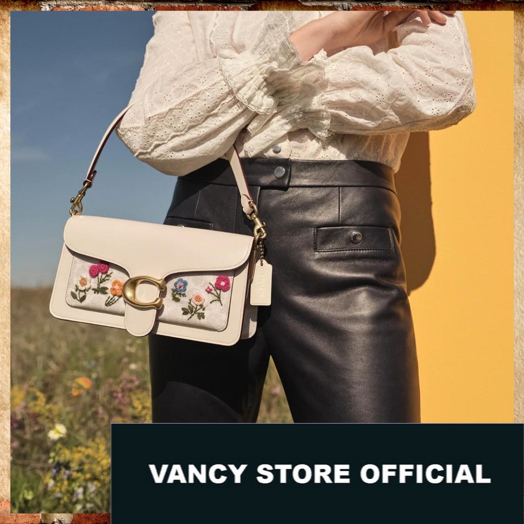 TAS ORIGINAL COACH - Tabby 26 In Signature Canvas with Floral Embroidery [ FULL SET NEW WITH TAG ]