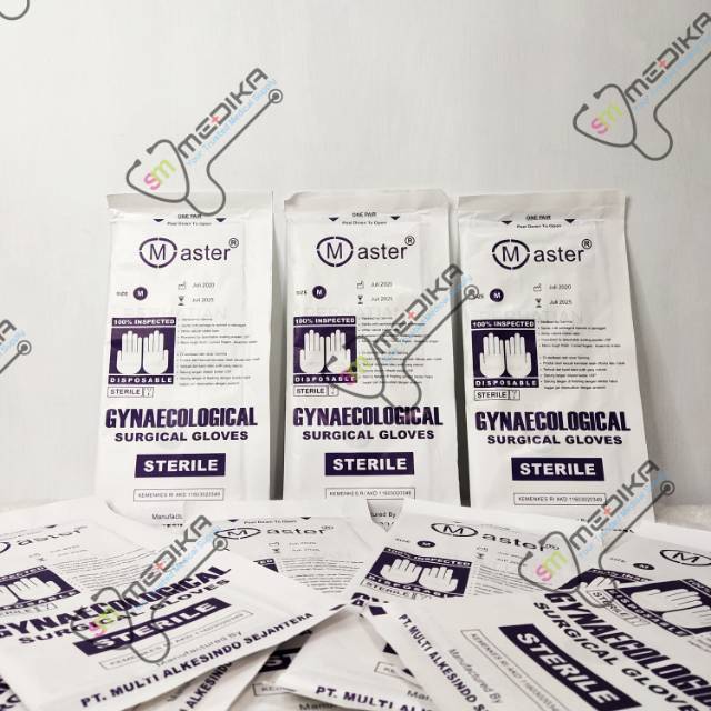 Sarung tangan obgyn Sterile master