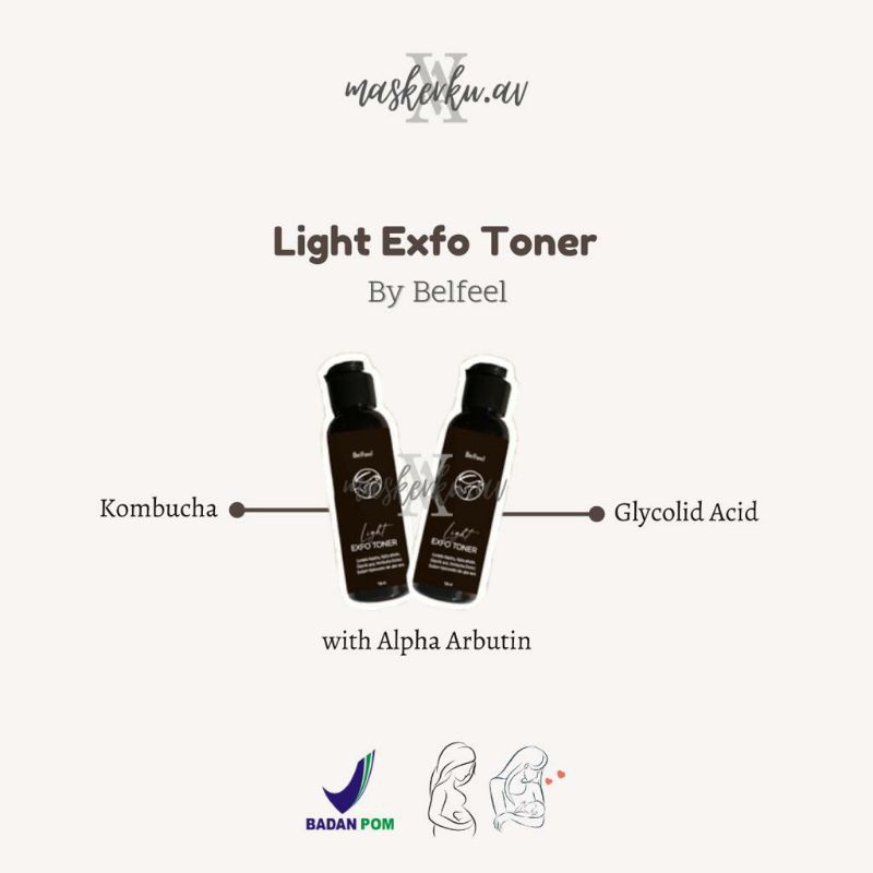 DIST. RESMI Light Exfo Toner By Belfeel (BPOM)