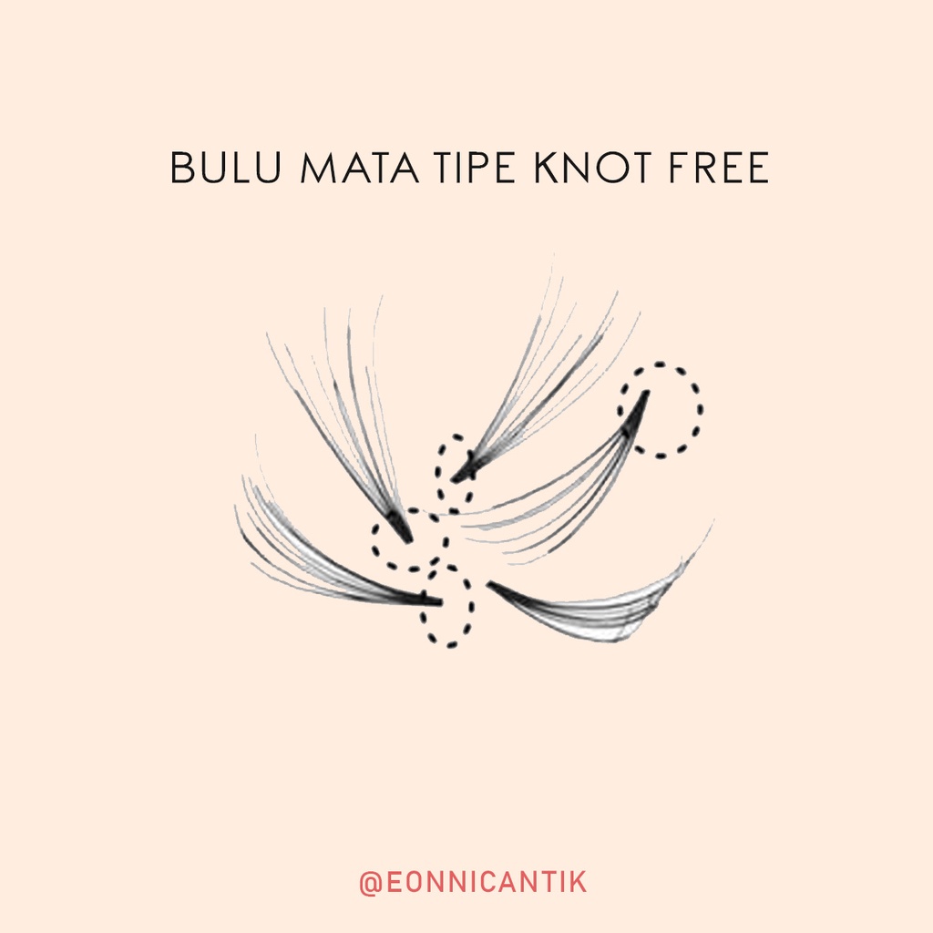 BULU MATA TANAM KNOT FREE 60 HELAI