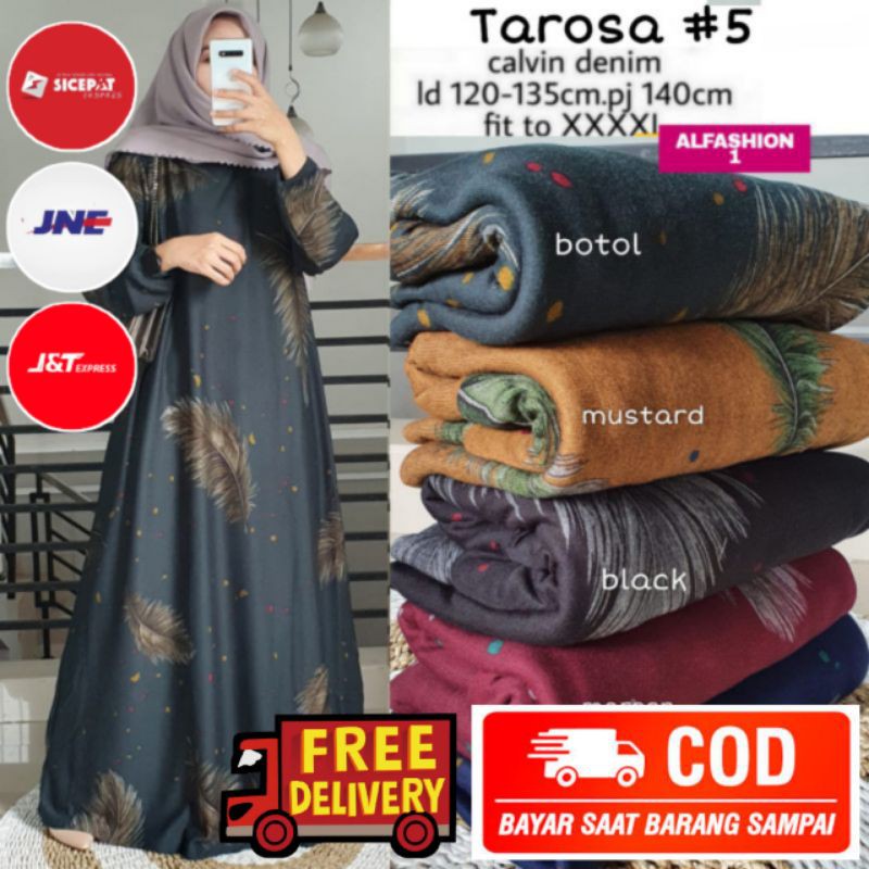 BAJU GAMIS JUMBO TAROSA BELINA LD 120 130