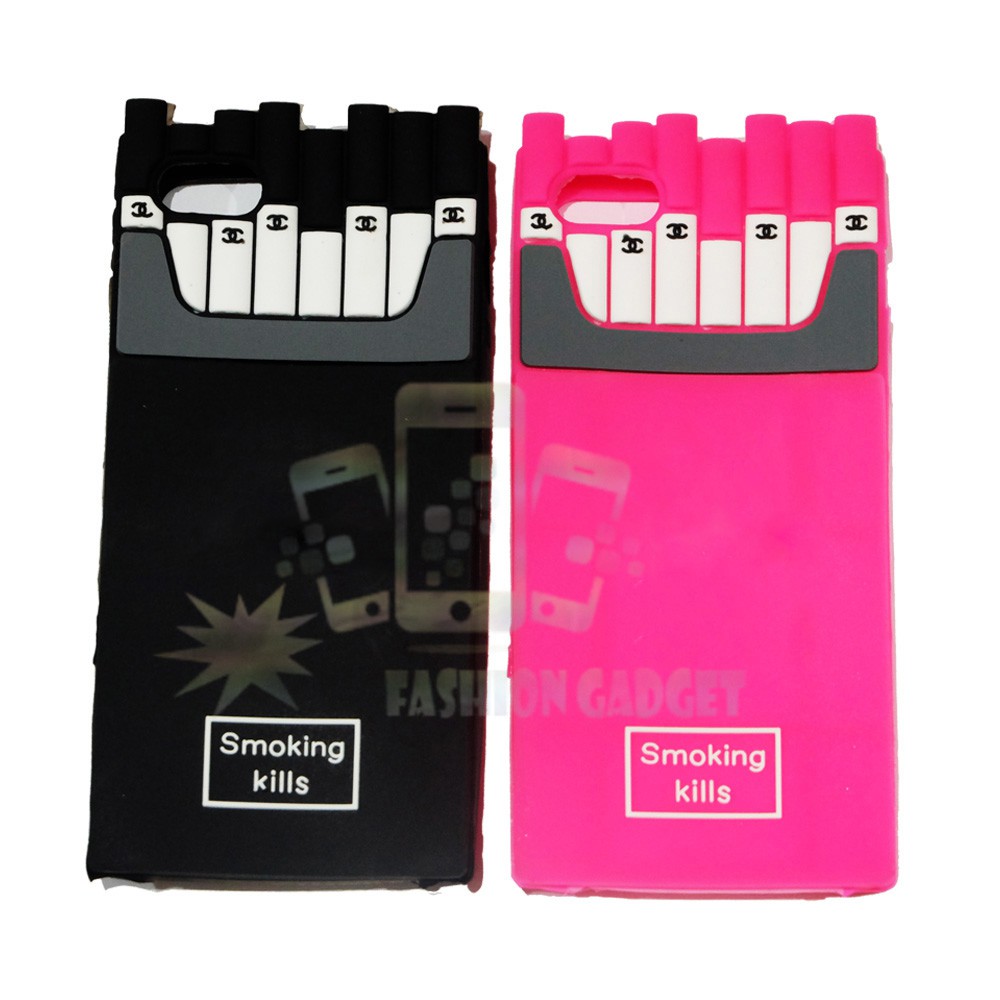 Case Gambar Silikon 3D untuk Iphone 5 / 5G / 5 SE  Casing Iphone Rubber 4D Softcase Rokok Casing