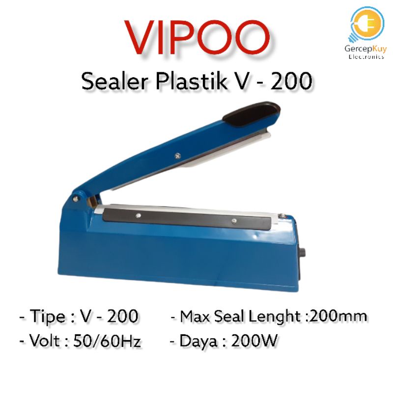 Sealer Plastik / Press Plastik / Impulse Sealer VIPOO - 200