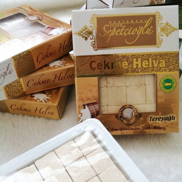 

Cekme Helva Butter Turki l Cemilan Makanan Turkey l Turkish Snack
