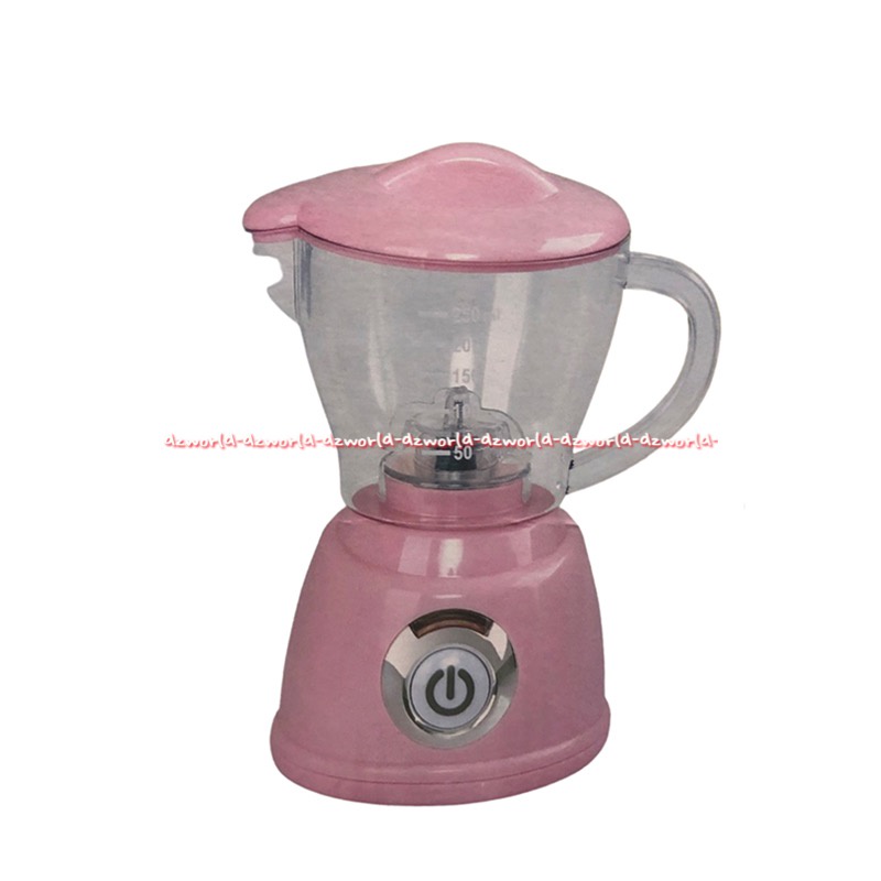 Play go Make And Serve Appliances Mainan Peralatan Masak Blender Mixer Pemanggang Roti Pink Nyala