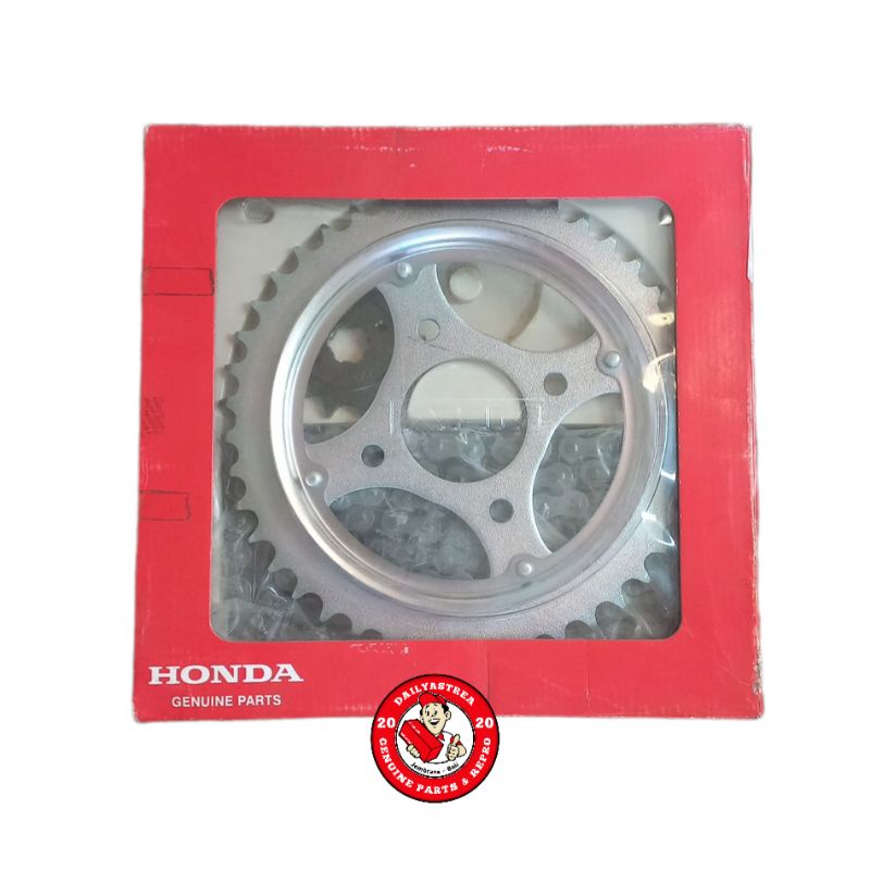 GIR GEAR RANTAI SET HONDA TIGER 2000 LAWAS LAMA ORIGINAL DID JAPAN 06401-KCJ-690
