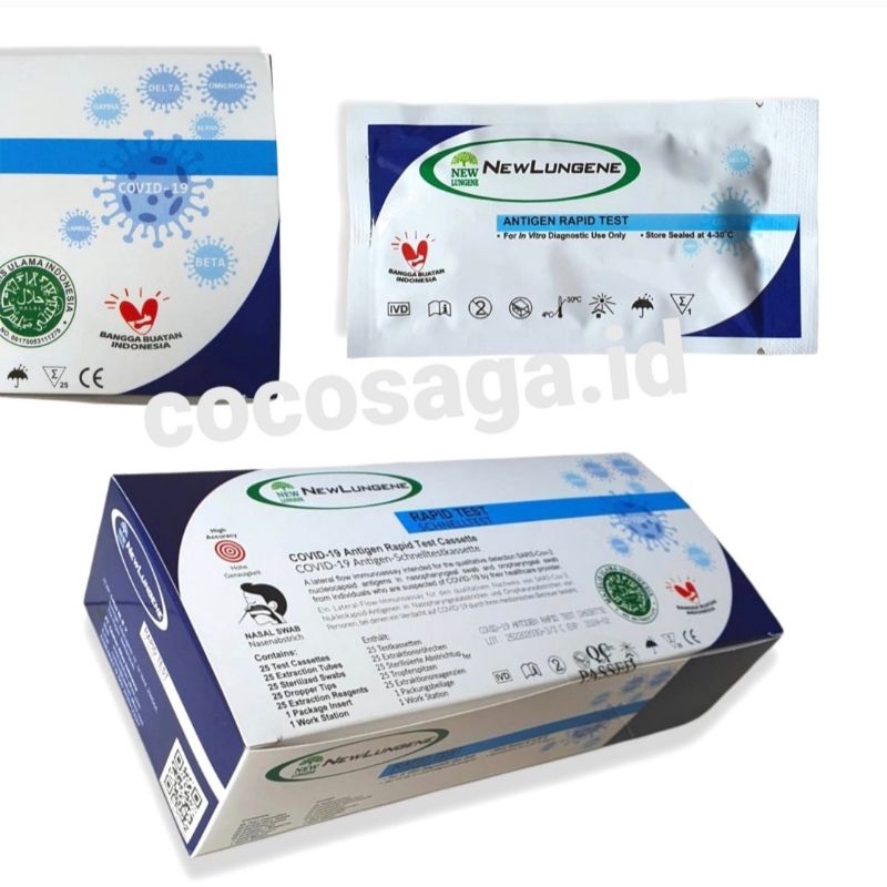 Alat Rapid Test ANTIGEN SWAB NEW LUNGENE - DETEKSI OMICRON - ECERAN