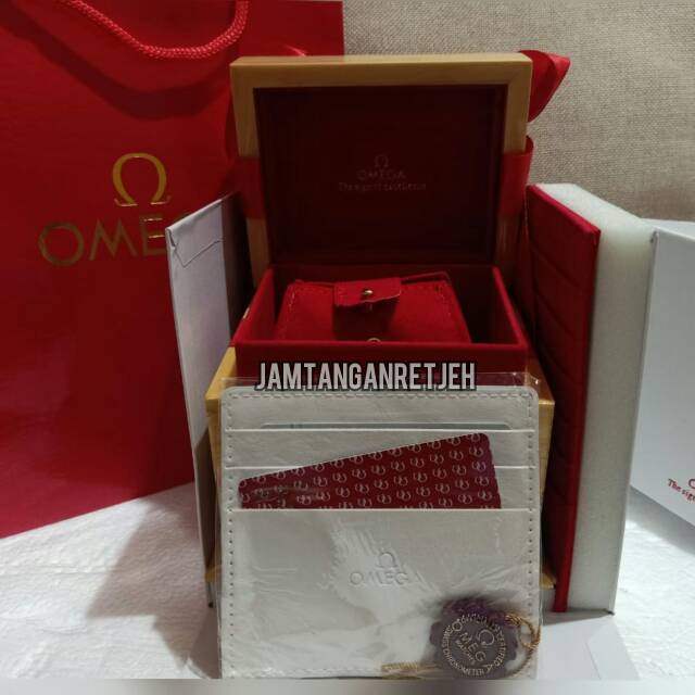 KOTAK JAM TANGAN BOX OMEGA ORIGINAL