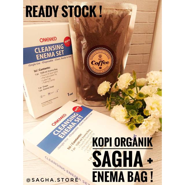 Enema Bag + Kopi Organik Sagha / enema kopi
