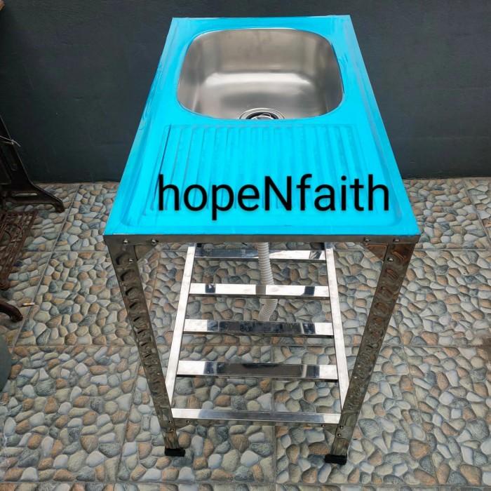 Virjia | Washtafel Bak Cuci Piring Stainless 80Cm/Tempat Cuci Piring Stainless