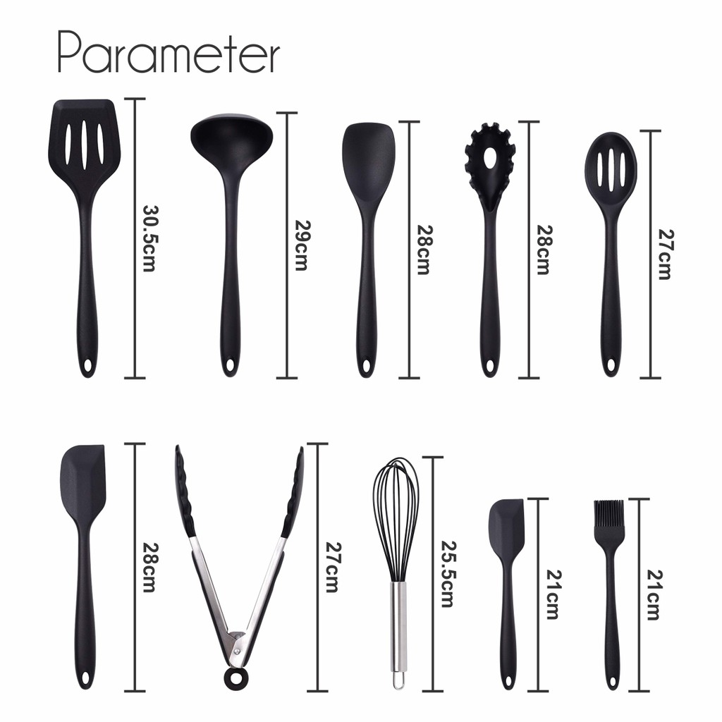 Silicone Spatula 10 in 1 SET BPA-Free