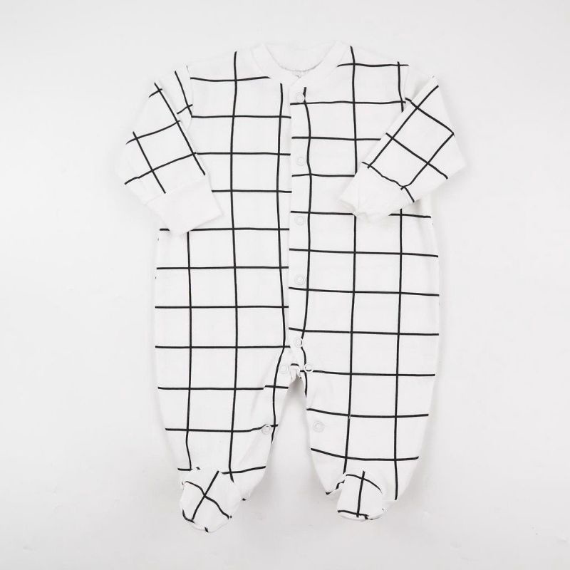 BABY K2 - Baby Sleepsuit Littleduck Isi 3 Pcs Motif Dino Abu