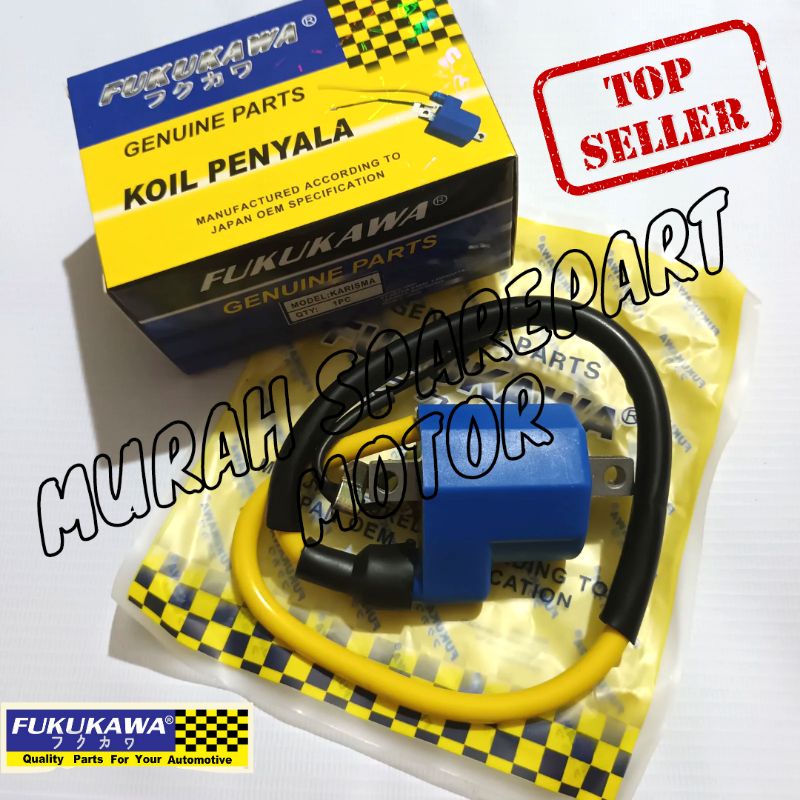 COIL KOIL STANDAR STD RACING PENYALA PENGAPIAN HONDA KARISMA SUPRA X 125 KARBU FUKUKAWA