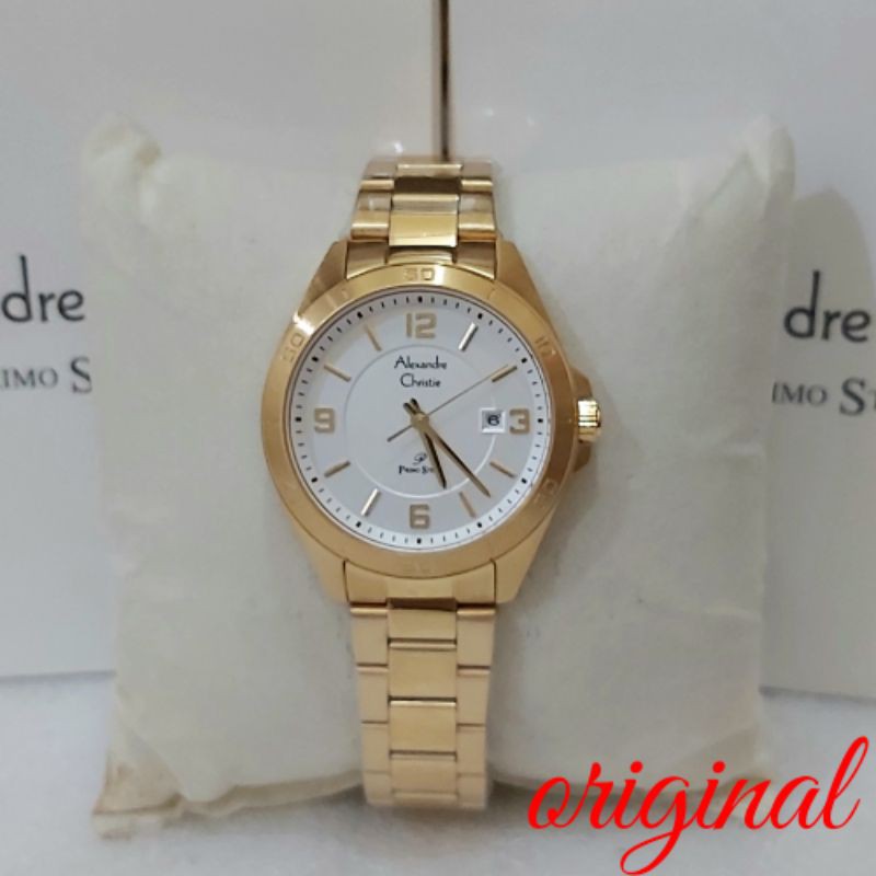 Alexandre Christie Wanita Ac 1016 Jam Tangan Alexander Christie Wanita 1016 Gold