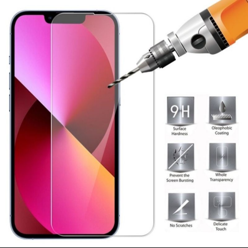 Iphone 13 13 Mini 13 Pro 13 Pro Max tempered glass anti gores kaca bening