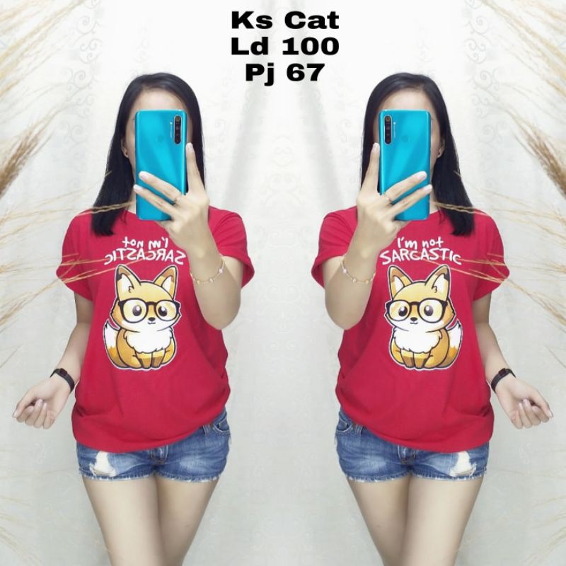  Kaos  Import  Atasan  Ks 5011 Cewek Baju Impor Wanita  