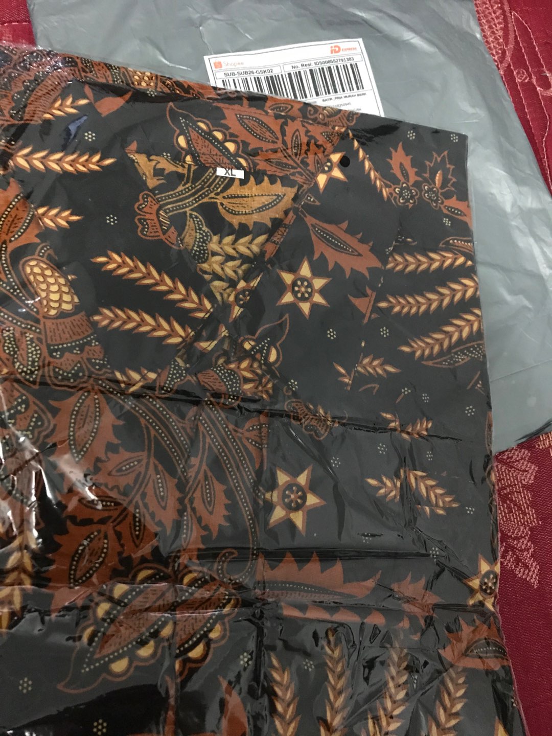 Bswart Batik Hrb026 Kenongo Hem Pendek Padi Pekalongan M L Xl Batik Pria Murah Modern Grosir