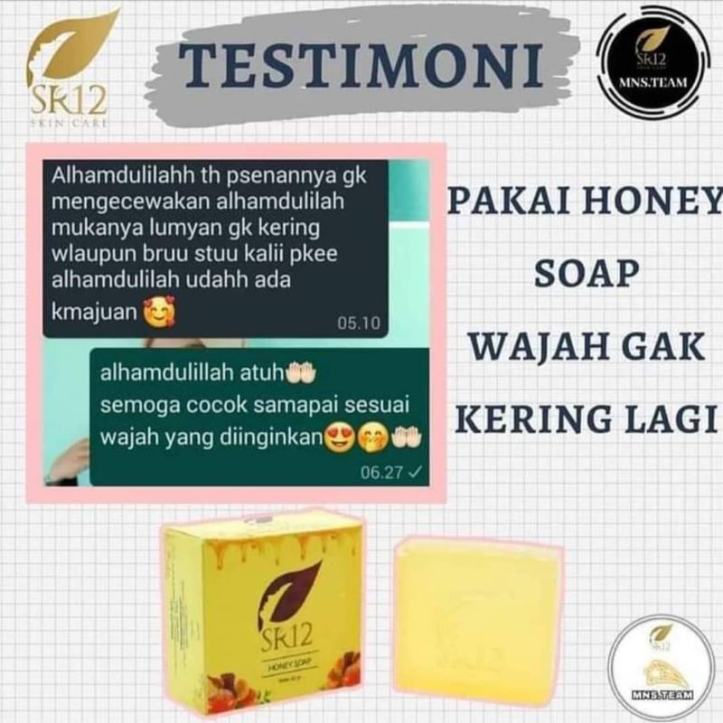 SABUN MADU HERBAL SR12 BPOM / HONEY SOAP SR12 BPOM / SABUN KULIT KERING