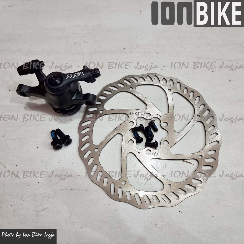 DiscBrake Set Tektro Aquila SATUAN Rem Cakram Sepeda Disc brake Bagus - Brakeset Brake Set Tektro Wi