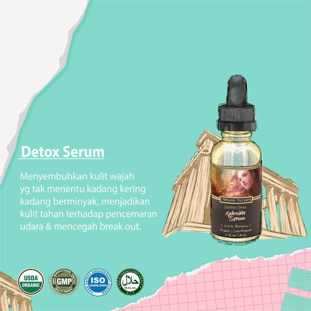 NATUNA APHRODITE SERUM FACE OIL 30ml | TAMANU OIL TEA TREE SUNFLOWER