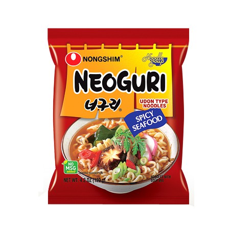 

Nongshim Neoguri Spicy Seafood Udon Noodle Soup 120gr - Mi Kuah Instant Korea Rasa Seafood Pedas