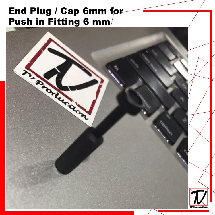 End Plug / Cap 6mm for Push in Fitting 6mm