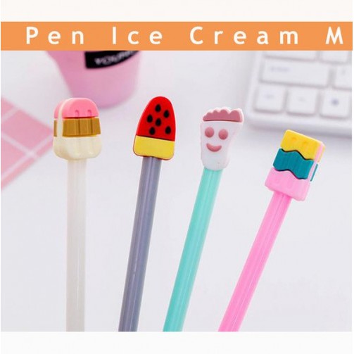 

Alat Tulis Pulpen Model Ice Cream Pena Es Krim Pen Bolpoint Karakter Makanan Lucu