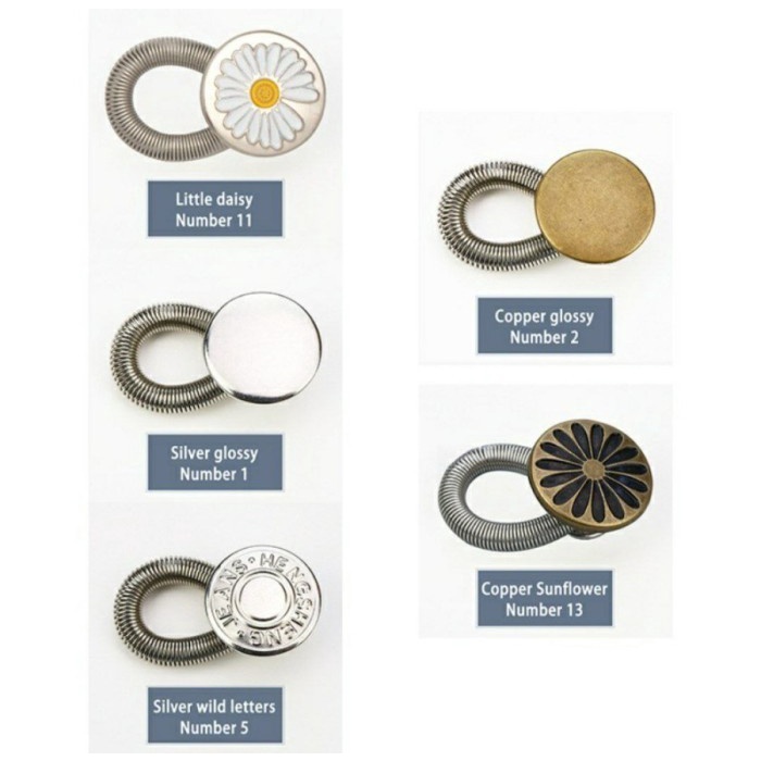barokah gamis Button Spring Universal Isi 10