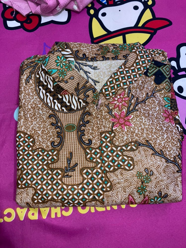 Batik Couple Keluarga Sania Ruffle Ori Ndoro Jowi Dnt Motif Toples