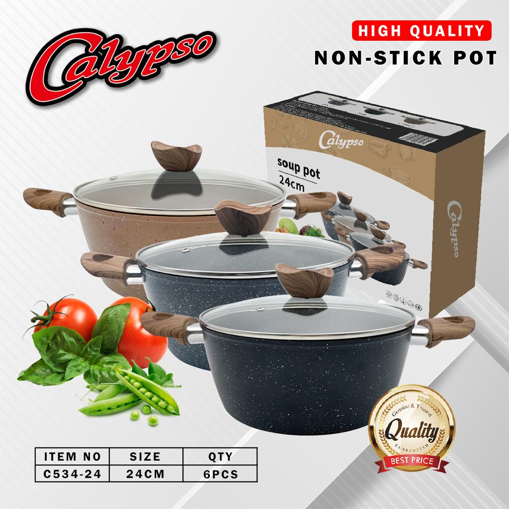 [Calypso] Soup Pot / Panci Sup Calypso Ukuran 24cm Anti Lengket/PANCI SUSU ANTI LENGKET