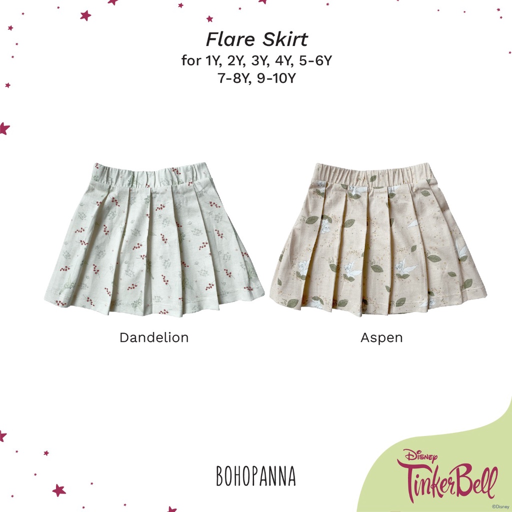 Bohopanna - Flare Skirt Disney Tinkerbell / Rok Anak Perempuan