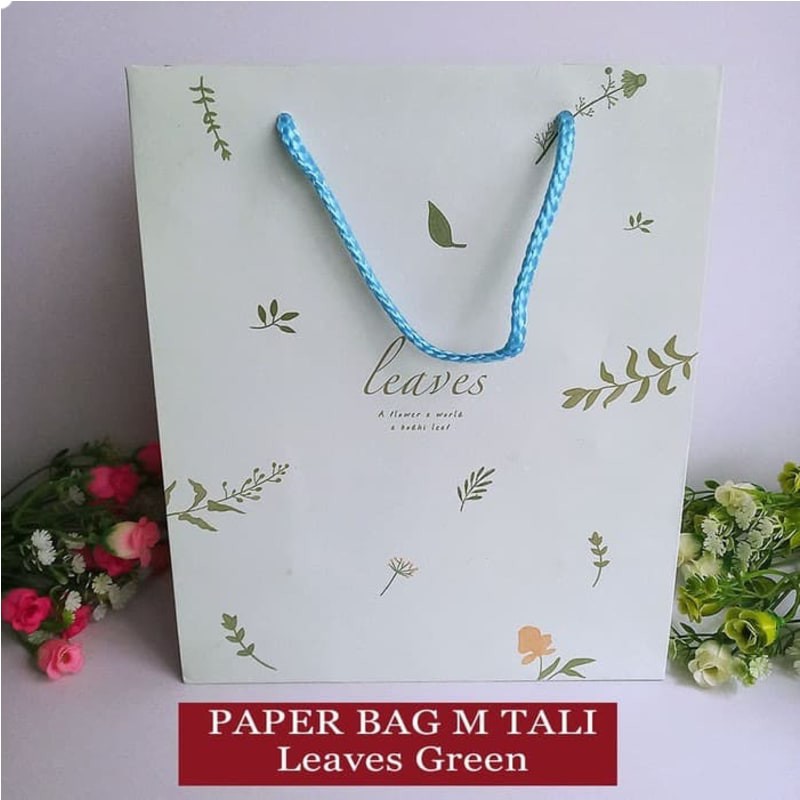 

Paper Bag Tali Motif / Tas Kertas Kado / Tas Ulang tahun - M LEAVES 2