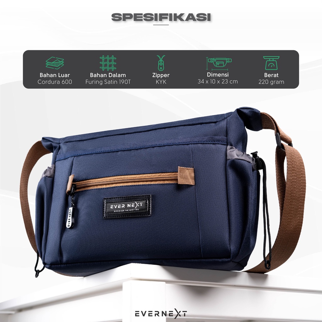 Tas Selempang Pria Sling bag Slempang Kerja Distro Besar Murah Promo Tas Bahu Cowok Ori hp kamera Trendy