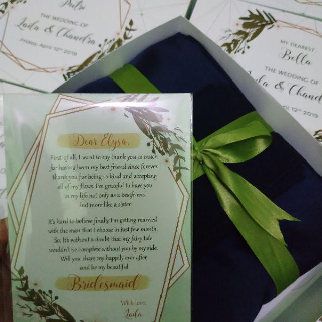 **tanpa Minimal Order** Box Bridesmaid