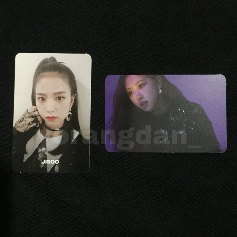 OFFICIAL PHOTOCARD PC BLACKPINK SQUARE UP - JISOO ROSE
