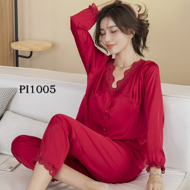 PIYAMA BAJU TIDUR WANITA PP SUTRA PREMIUM PI1005