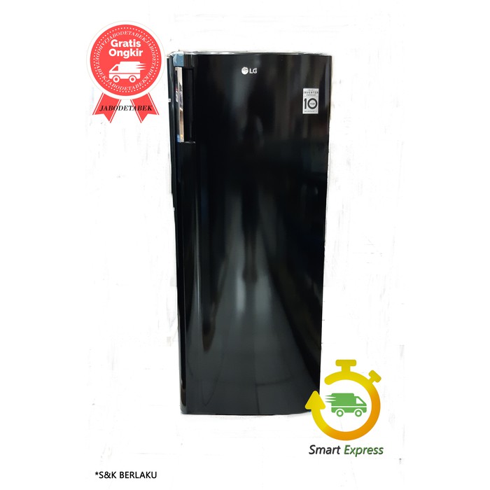 FREEZER LG GN-INV 304BK - (1 PINTU)