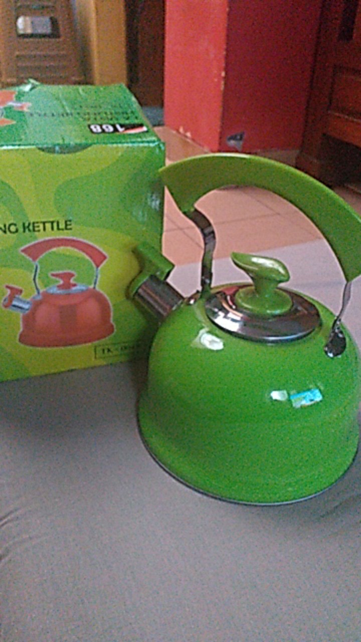 Burano Kettle Teko Bunyi Warna Stainless Steel
