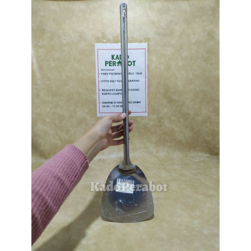 siamsi full stainless 50cm - sutil masak stainless - spatula masakan