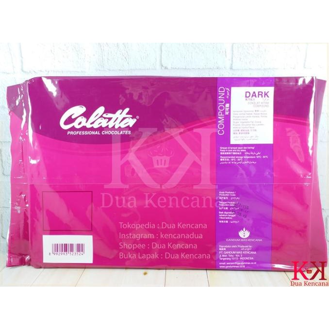 

populer] Colatta Dark Compound 1 KG Coklat Hitam Compound Chocolate Collata