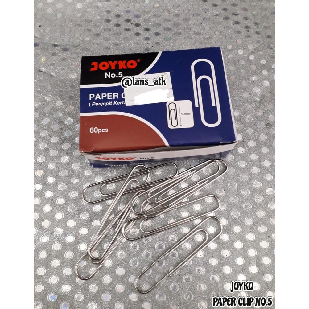 

PAPER CLIP / PENJEPIT KERTAS JOYKO NO. 5 JUMBO ISI 60PCS (65005)