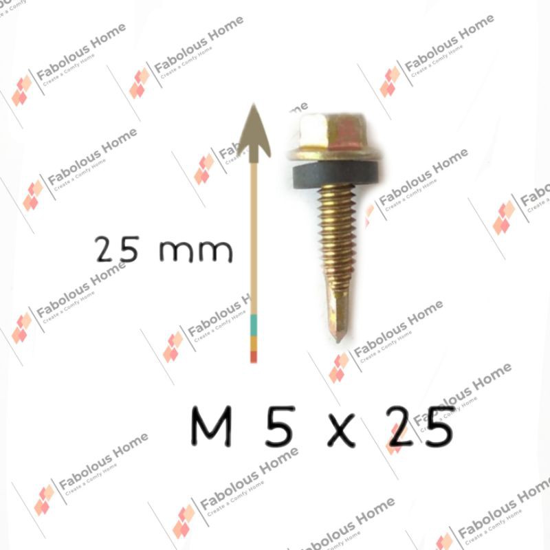 skrup roofing m5x25mm