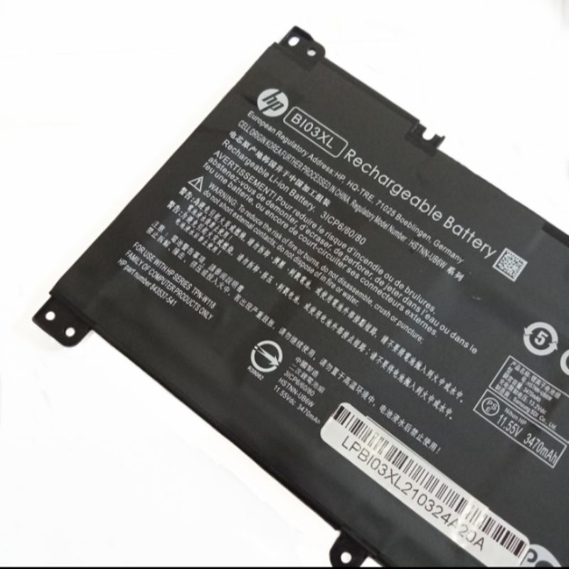 Baterai ORIGINAL Laptop HP Pavilion BI03XL X360 14-BA000 14-BA163TX