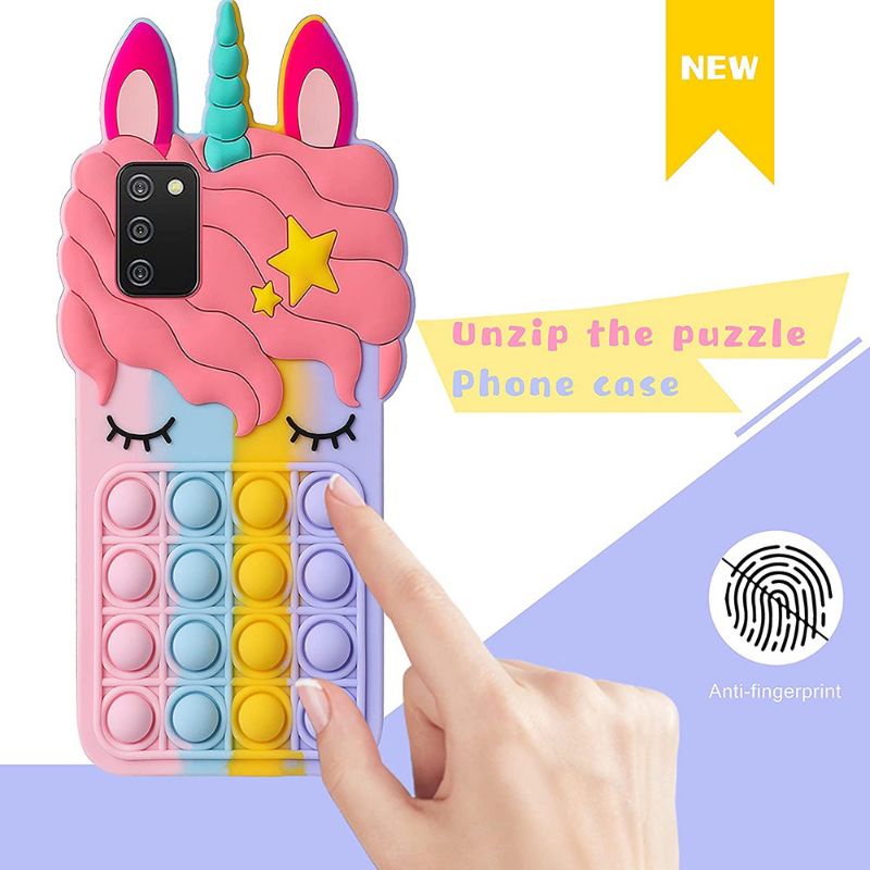 Case Infinix Smart6 / Smart 5 / Hot 11 Play / Hot 10 Play / Hot 9 Play Casing Pop It Desain unicorn 