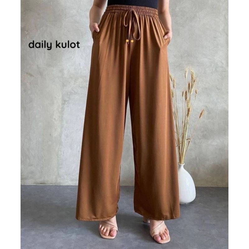 CELANA PANJANG WANITA KULOT BAWAHAN / DAILY KULOT JUMBO / UMBRELA PANTS-DAILY KULOT MILO