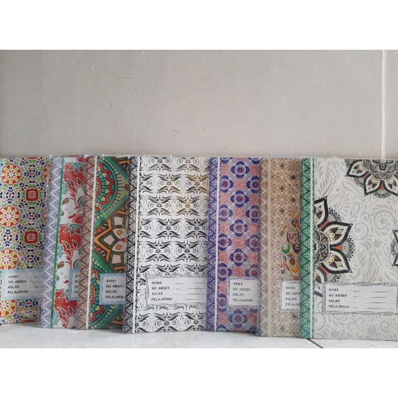 sampul buku batik kwarto isi 20 lembar