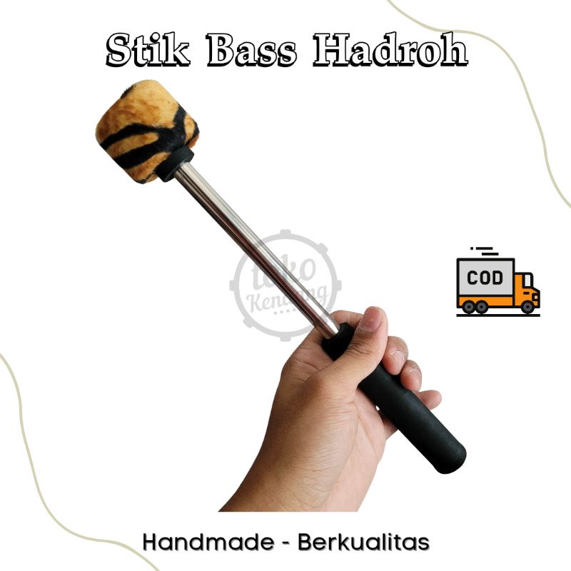 Stik Pemukul Bass Bas Hadroh Rebana Bahan Stainless Busa